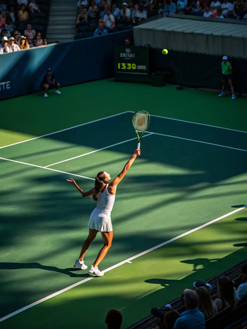 A dynamic image of tennis players engaged in a competitive match, showcasing intense focus and skillful play, representing the club's training programs.